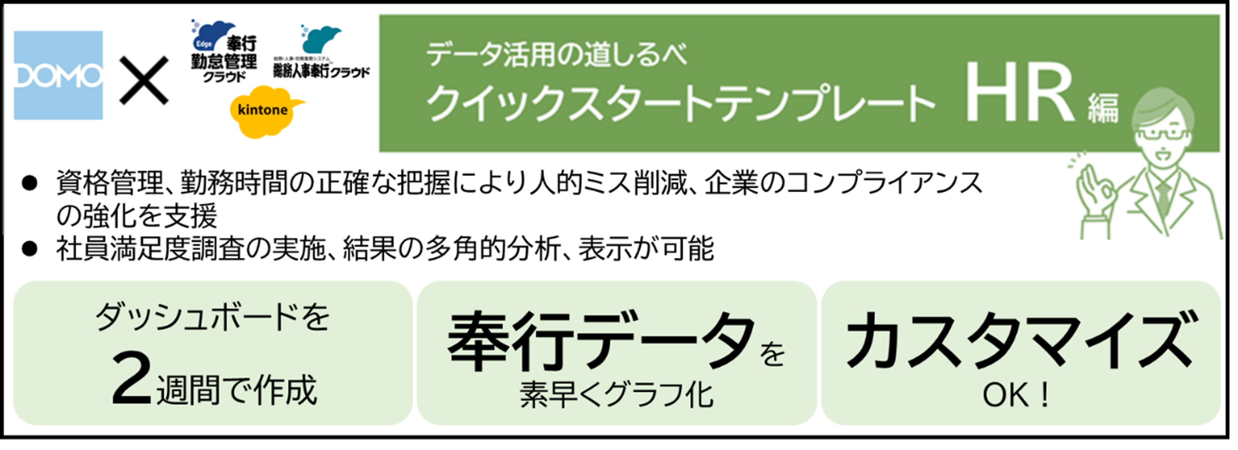 DomoクイックスタートテンプレートHR編第３弾
